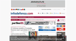 Desktop Screenshot of infodefensa.com